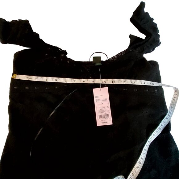 Wild Fable Off-The-Shoulder Black Lace Dress With Lining & Tags lace design - Picture 4 of 12